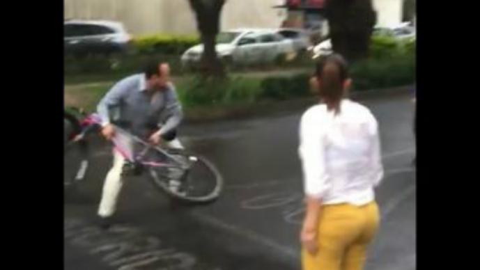 Denuncian agresión a ciclista en Polanco