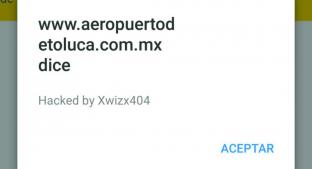 Hackean a página del Aeropuerto Internacional de Toluca. Noticias en tiempo real
