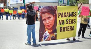 Trabajadores protestan por pago de quincenas atrasadas, en Cuernavaca. Noticias en tiempo real