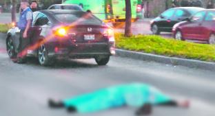Hombre muere atropellado sobre Paseo Central en San Juan Del Río. Noticias en tiempo real