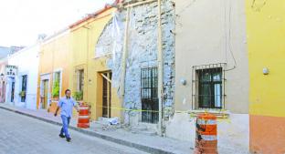 Casas viejas del Centro Histórico están en  riesgo de derrumbe, en Querétaro . Noticias en tiempo real