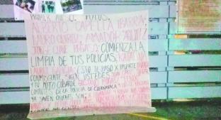 Dejan narcomensaje de amenaza a policías de Cuernavaca. Noticias en tiempo real