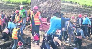 Ejidatarios enfrentan a obreros por construcción de Tren Interurbano, en Ocoyoacac . Noticias en tiempo real