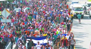 Llega caravana de migrantes hondureños a Tapachula, en Chiapas. Noticias en tiempo real