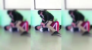 Profesor golpea a codazos a alumno en plena clase, en Guanajuato. Noticias en tiempo real