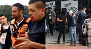 Encapuchados vandalizan Rectoría de la UNAM; petardo dejó una persona herida. Noticias en tiempo real