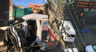 Camioneta de transporte público choca de frente contra ‘7 Eleven’ y mueren tres, en Atizapán. Noticias en tiempo real