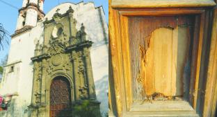 Ladrón rompe antigua puerta de iglesia para robar limosnas, en Azcapotzalco. Noticias en tiempo real