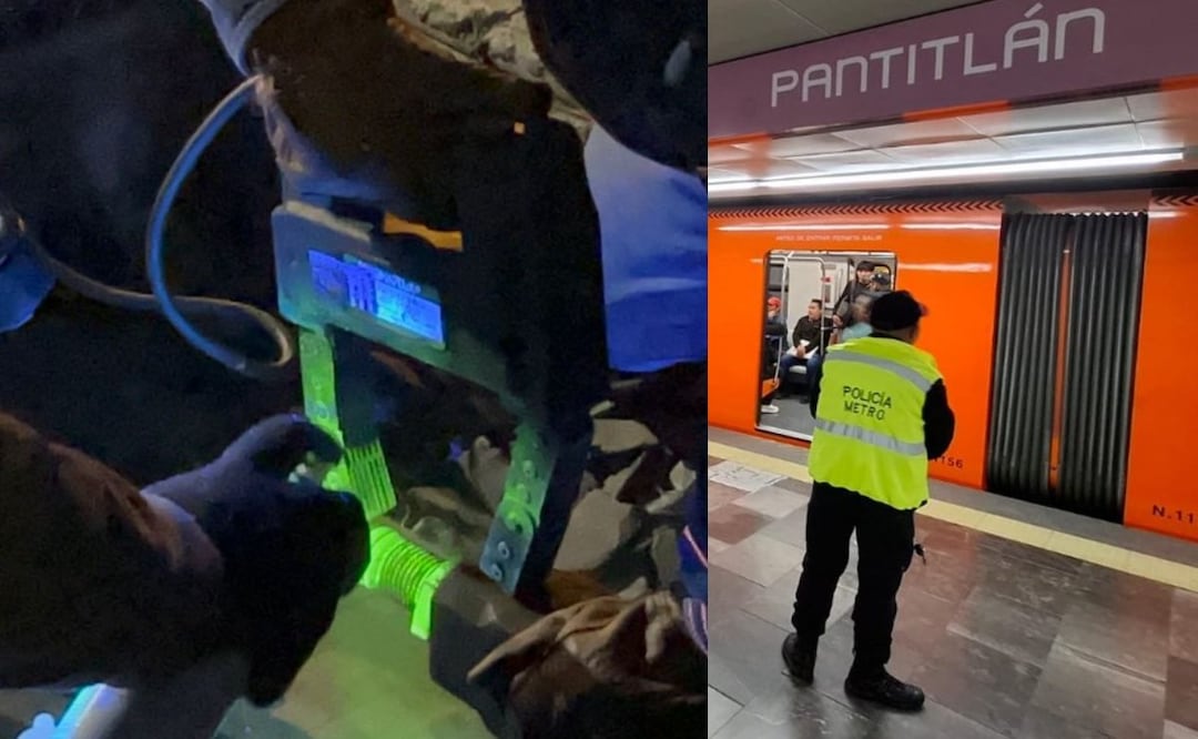Metro CDMX: Con luz ultravioleta se detectan fallas invisibles en la zona de vías. Foto: (X: @MetroCDMX)