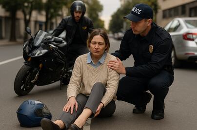 ¿Qué pasa si un motociclista te atropella y no tiene seguro?