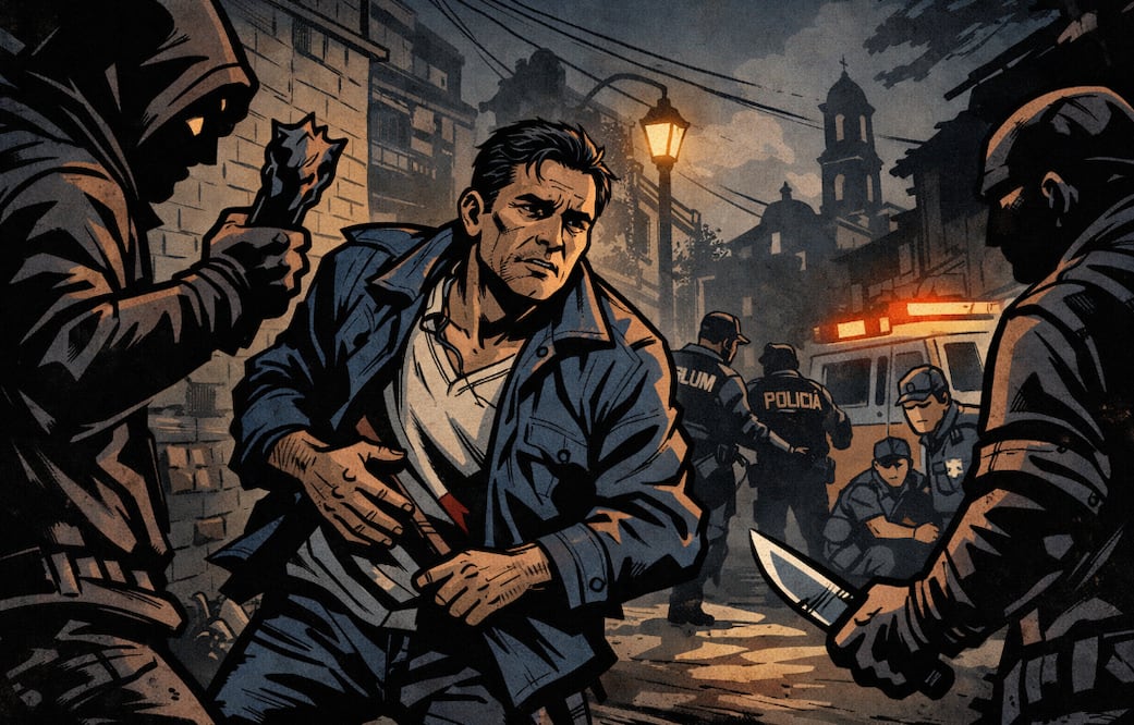 ¿Milagro navideño? Apuñalan 14 veces a Iván en la Guerrero... ¡y sobrevive! (Foto:  Creada con IA)