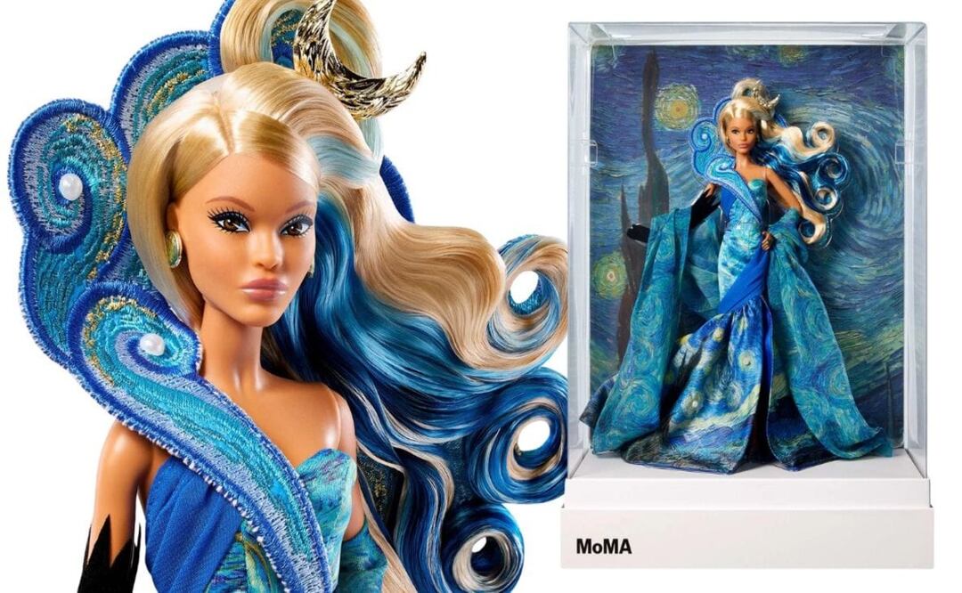 ¡Apártala! Mattel lanza una Barbie inspirada en “La noche estrellada”, de Van Gogh
Imagen: Mattel