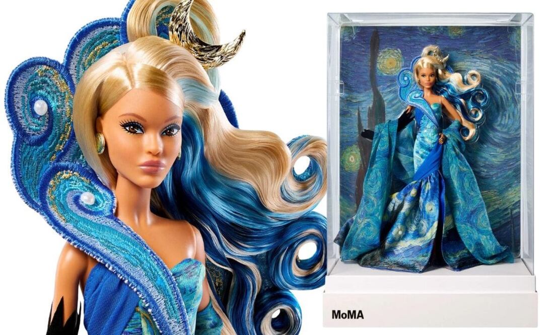 ¡Apártala! Mattel lanza una Barbie inspirada en “La noche estrellada”, de Van Gogh
Imagen: Mattel