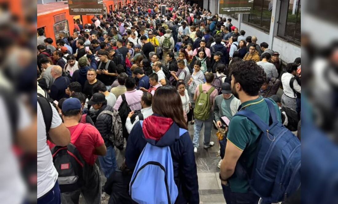 Línea 3 del Metro CDMX con retrasos. Foto: (Cortesía)