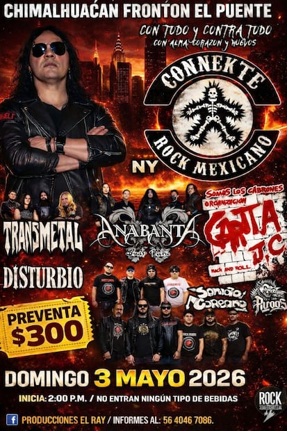 Imagen: Especiales (Los boletos en preventa para el festival del 3 de mayo tienen un costo de $300 pesos.)