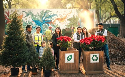 ¿Dónde reciclar árboles de Navidad y nochebuenas en CDMX este 2026? Ubicaciones y horarios