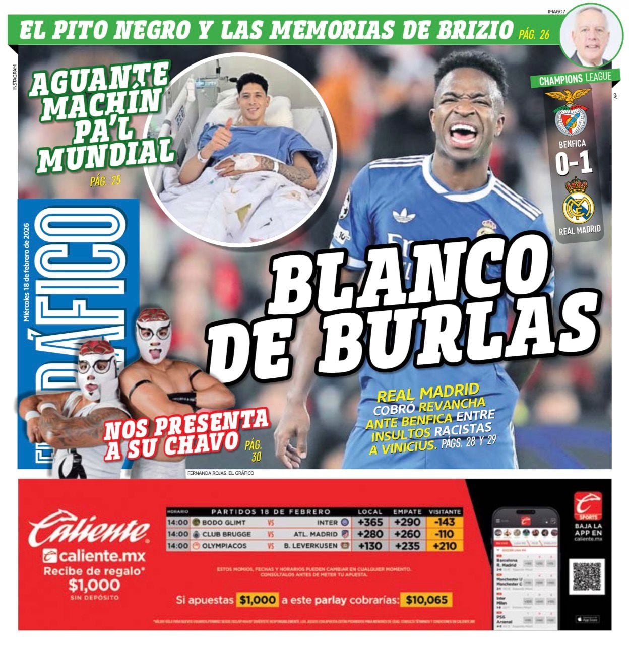 Portada El Gráfico | Miércoles 18 de febrero de 2026