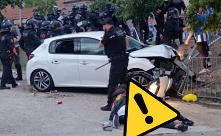 VIDEO: Auto arrolla a aficionados antes del Espanyol vs Barcelona; hay 13 heridos ¿Fue un accidente?