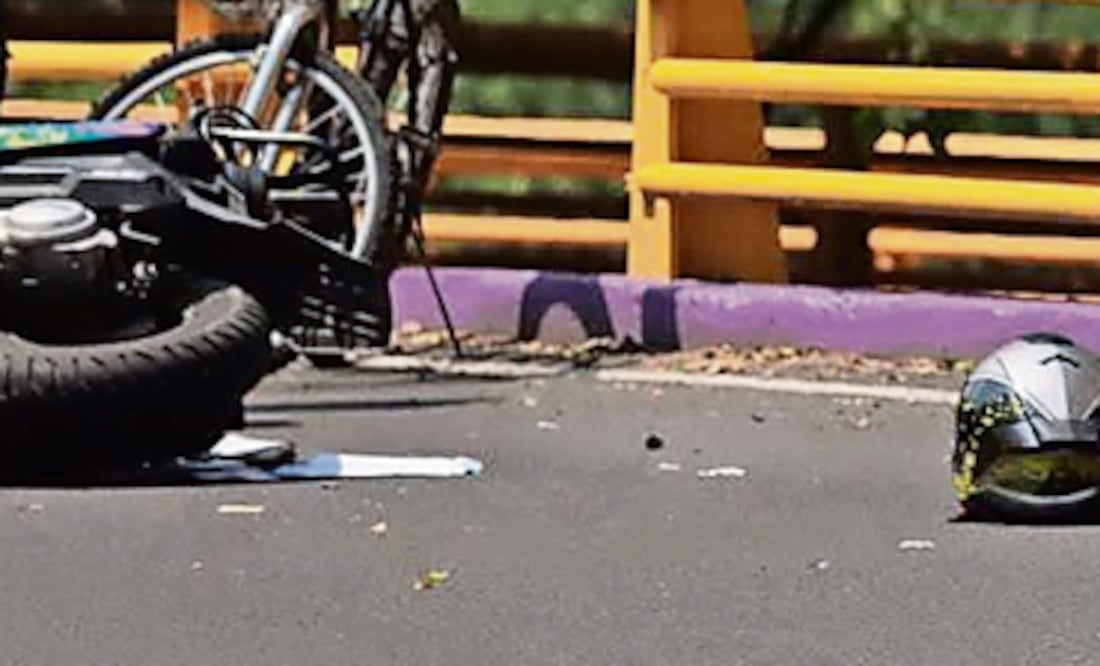 Curva de Vaqueritos lo mandó a volar: Biker muere al estrellarse en Tlalpan (Foto: Valente Rosas)