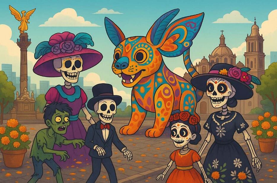 Desfile de Alebrijes, Marcha Zombie y Catrina Fest: Rutas y horarios para este fin de semana en la CDMX. Foto: (IA)