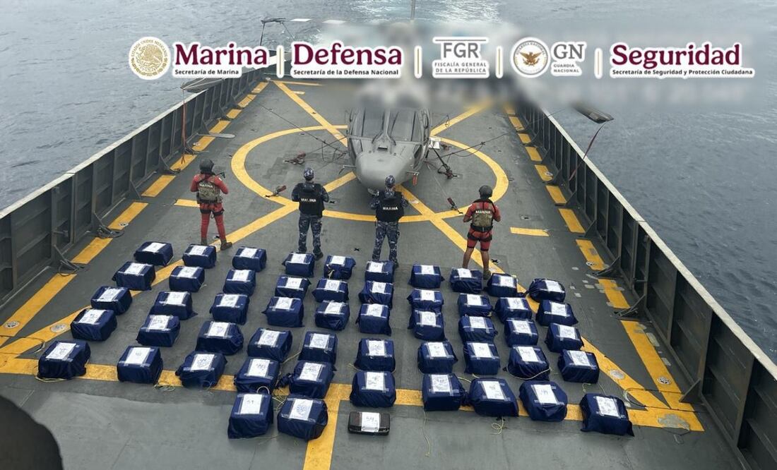 Marina da golpe al narco en Acapulco: decomisa 1,600 kilos de cocaína