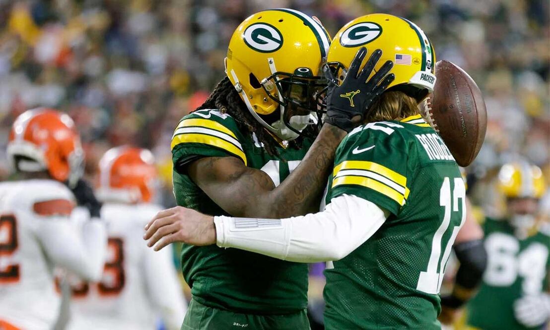 Aaron Rodgers y Davante Adams vestirán de nuevo los mismos colores