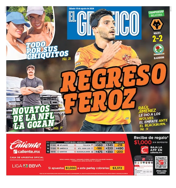 Portada El Gráfico | Sábado 15 de Agosto de 2026