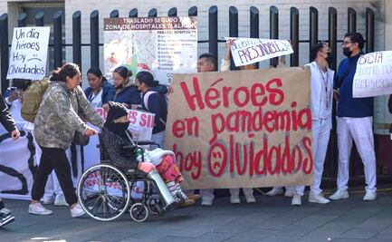 Héroes de la pandemia olvidados por el sistema de salud: personal médico protesta en CDMX