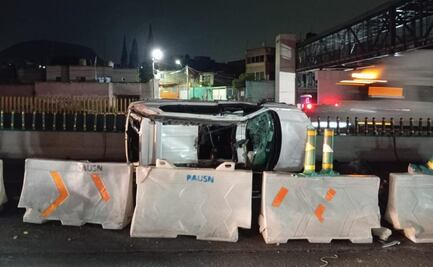 ¡Borrachos y locos! Se estrella una camioneta en la autopista México Puebla, muere el copiloto 