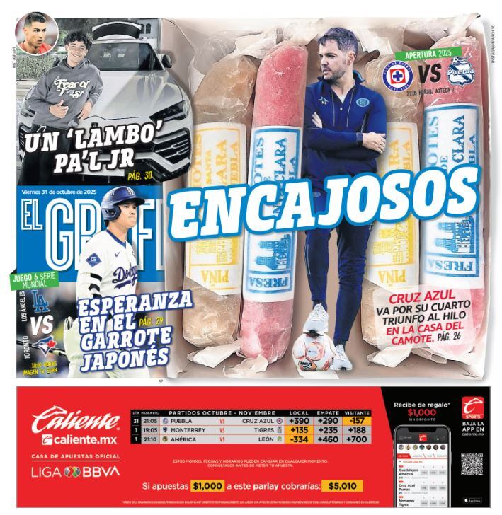 Imagen: Staff El Gráfico (Portada El Gráfico | Viernes 31 de octubre 2025)