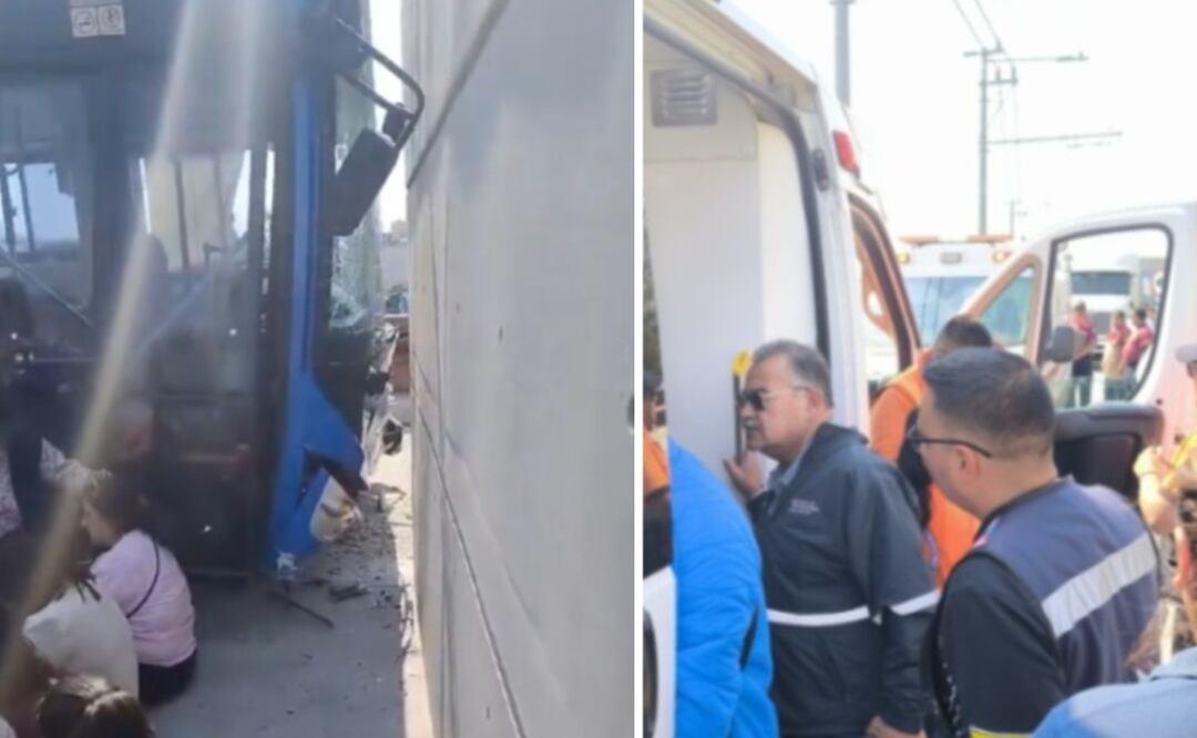 Trolebús elevado choca y deja lesionados en Iztapalapa ¿por qué ocurrió el percance?