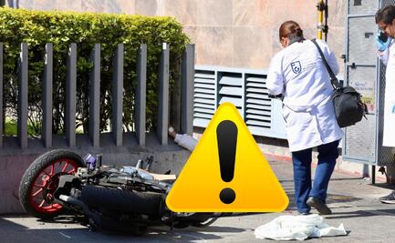 Motociclista sin casco muere tras chocar en Calzada de Tlalpan; mujer fue hospitalizada