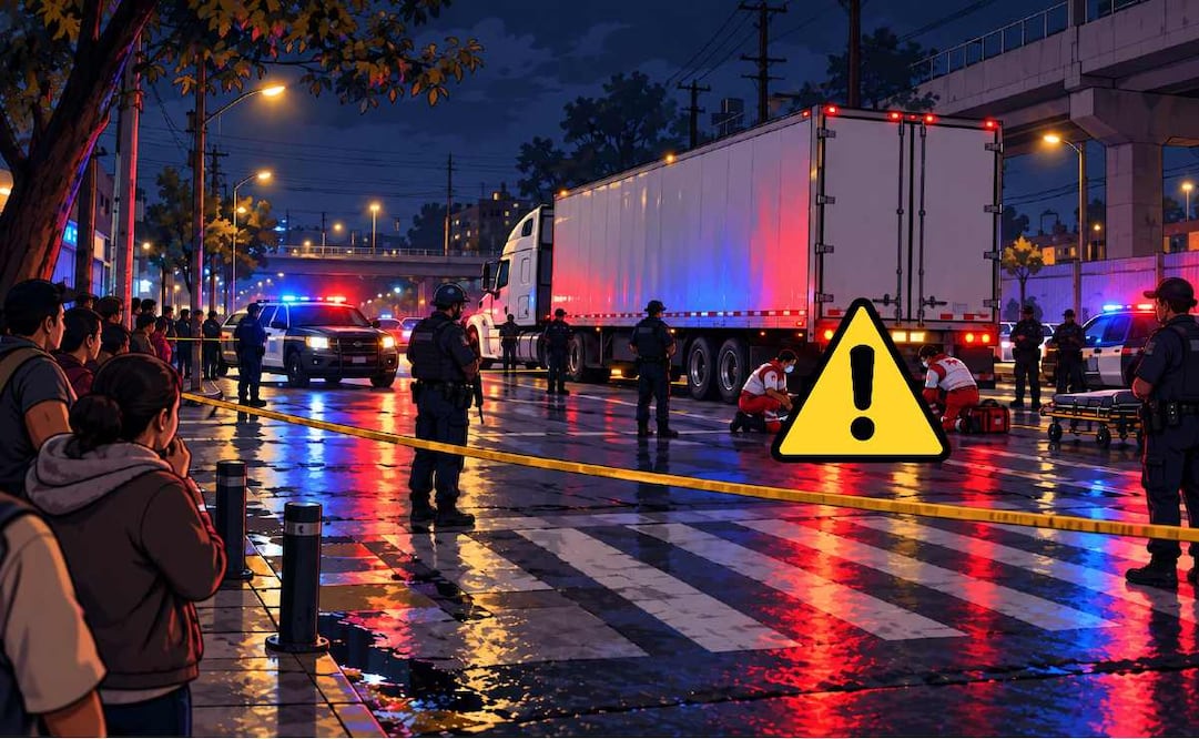 Hombre con discapacidad muere atropellado por un tráiler en la Venustiano Carranza. Foto: (IA)