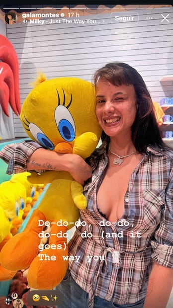Gala Montes junto a un Piolín (Vía: Instagram)