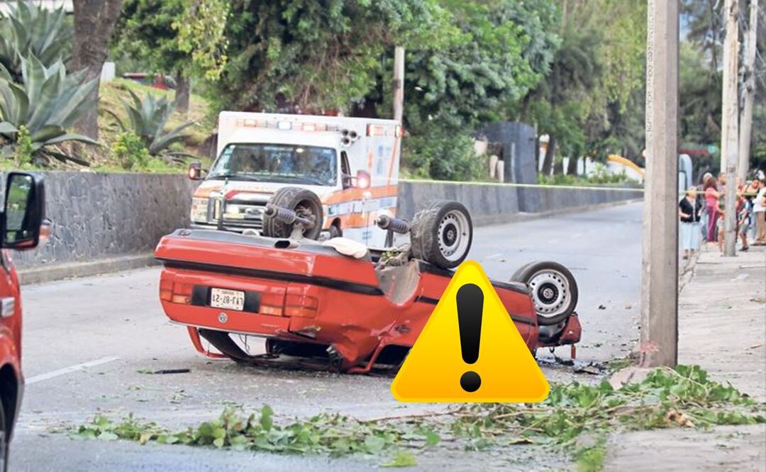 Joven muere atrapado en la ventana del copiloto tras volcadura, en Río Churubusco