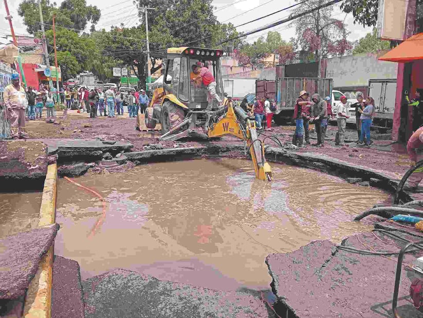 Megafuga en Iztapalapa provocó daños en viviendas, escuelas y comercios. Foto: (Germán Espinosa. El Gráfico)