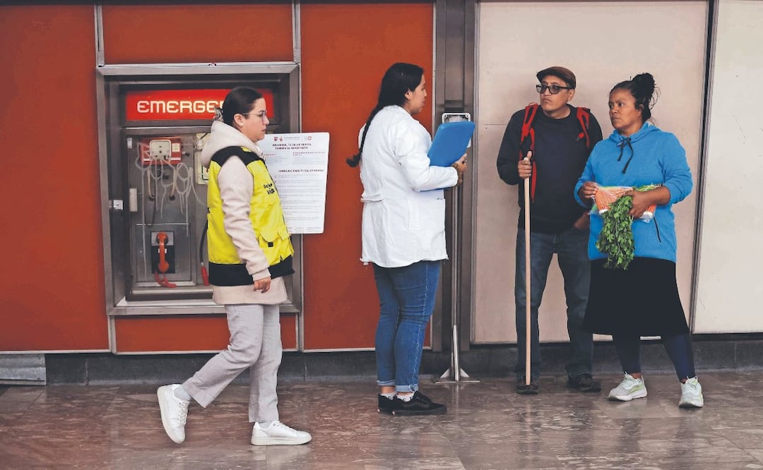 Foto: Diego Simón (Programa Salvando Vidas en el Metro CDMX: Cómo detectan y previenen el suicidio en las estaciones)