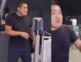 VIDEO: Policía del Metro CDMX golpea a hombre de la tercera edad y sus compañeros lo protegen