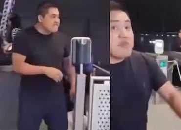 VIDEO: Policía del Trolebús elevado golpea a hombre de la tercera edad y sus compañeros lo protegen