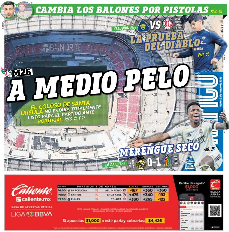 Portada El Gráfico| Martes 3 de marzo de 2026