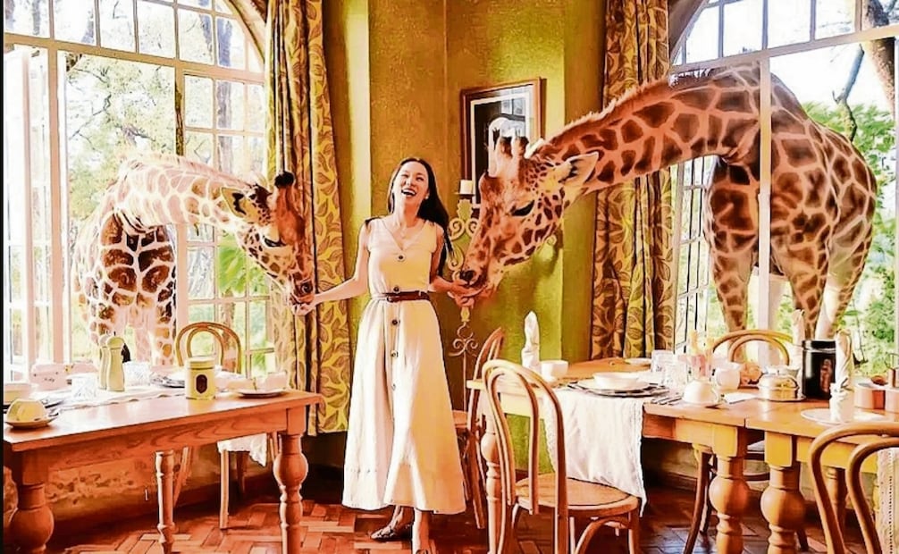 Giraffe manor Nairobi, Kenia. Foto: Especial