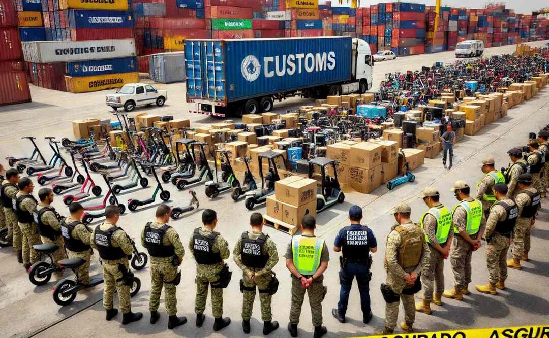 Decomisan productos chinos en aduana de Pantaco. Foto: (Especial)