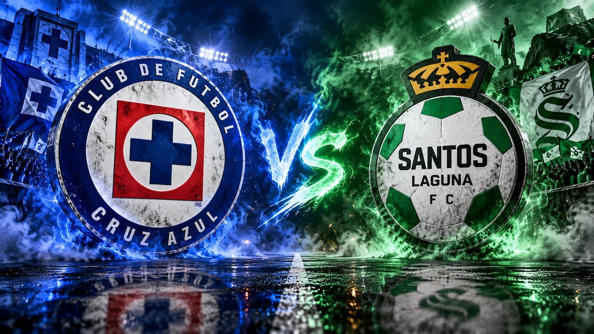 Cruz Azul vs Santos. Foto: IA