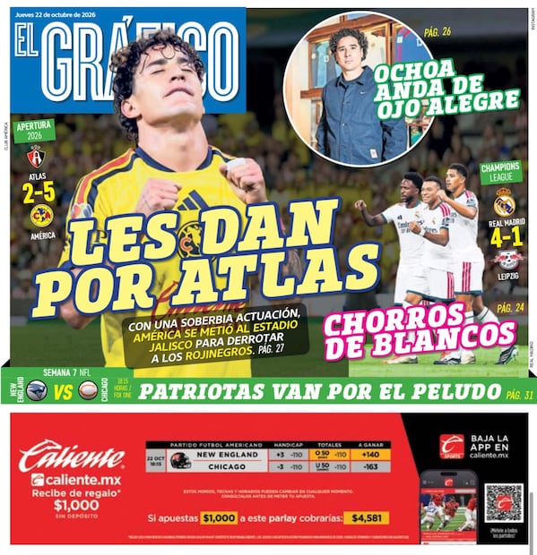Portada El Gráfico | Jueves 22 de Octubre de 2026
