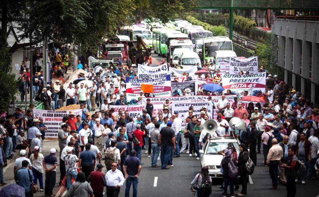 Foto: Cuartoscuro (Transportistas alistan megamarcha en CDMX ¿Qué vialidades serán bloqueadas?)