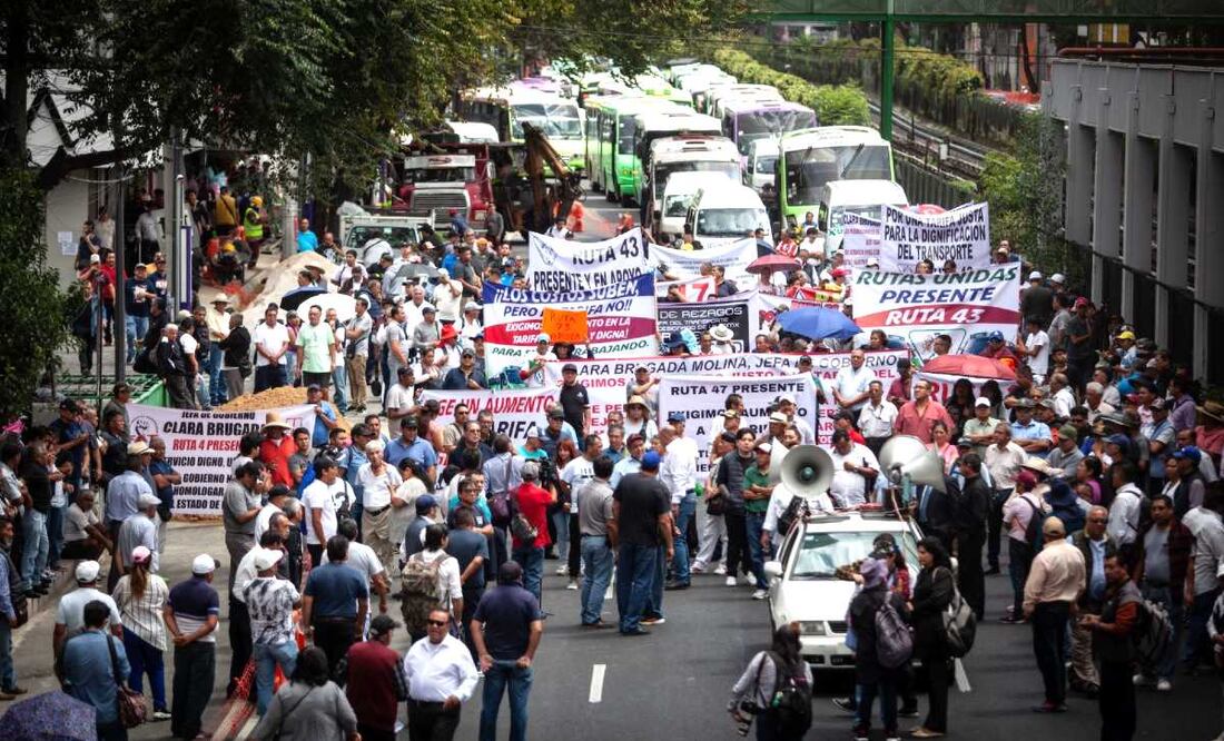 Foto: Cuartoscuro (Transportistas alistan megamarcha en CDMX ¿Qué vialidades serán bloqueadas?)