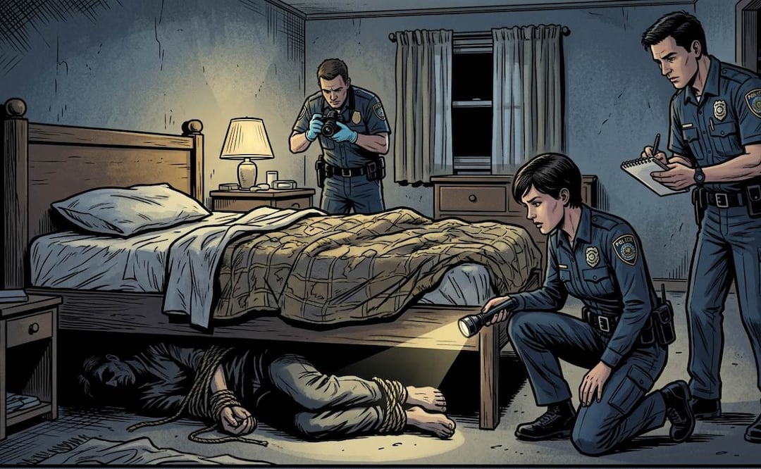 Imagen ilustrativa: IA (Hallan a hombre maniatado y sin vida bajo una cama en la colonia Morelos)