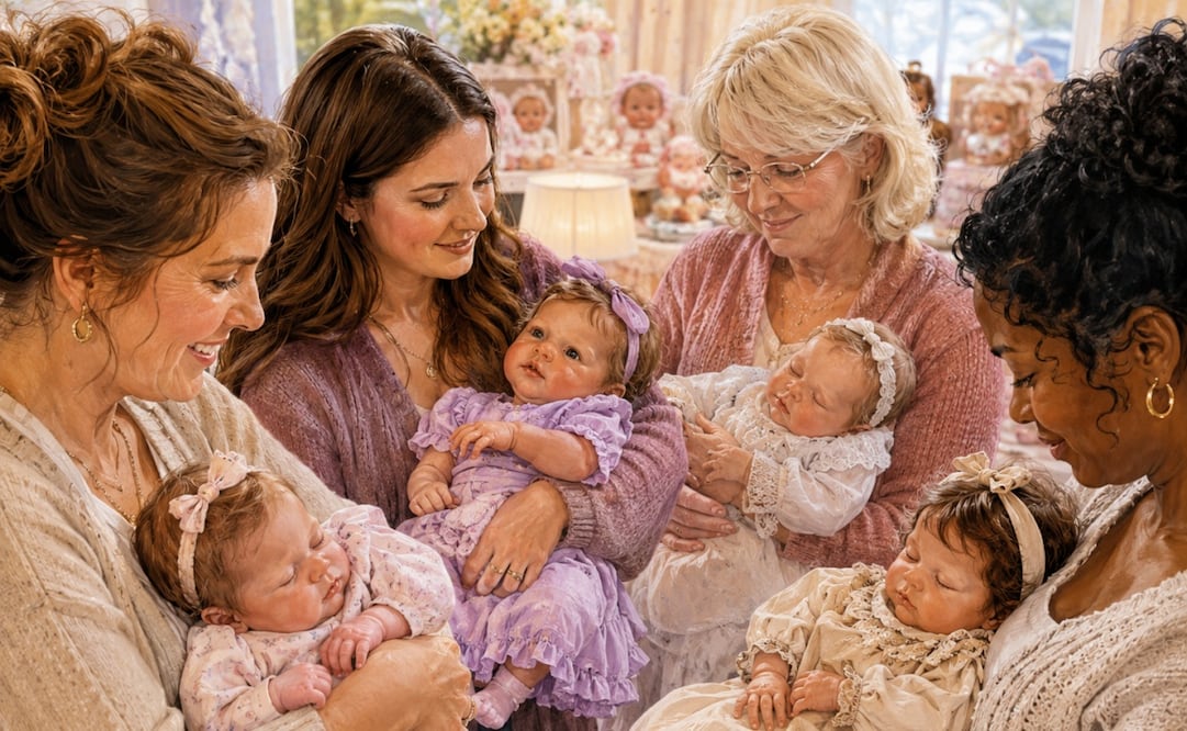 Bebés reborn. Foto: IA