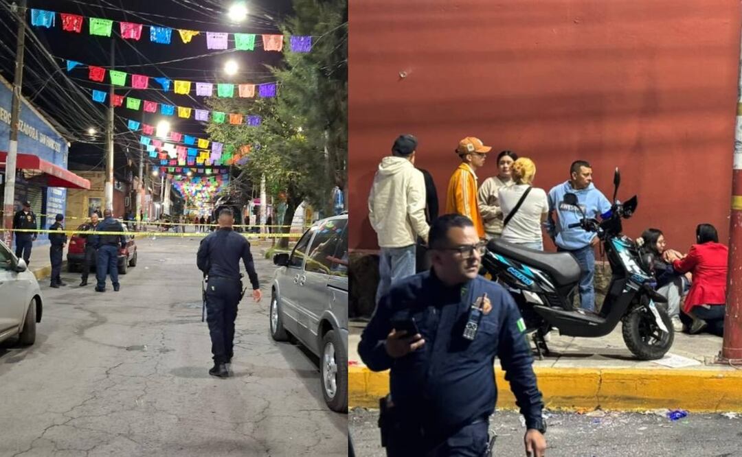 Balacera en fiesta patronal en Tláhuac. Foto: (Especial)