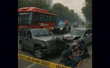 Borracha se estrella sobre Paseo de la Reforma y manda a 3 al hospital ¿Lograron detenerla?